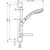 Mynd af Hansgrohe Croma Vario 100 handsturtusett 65cm