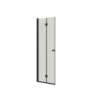 Mynd af Dansani Fellihurð glær m/svörtum prófíl  80cm 