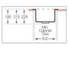 Mynd af UKinox ME vaskur 450x400 mm mattur 