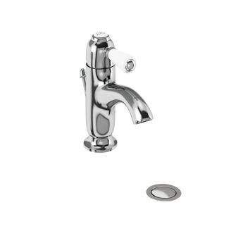 Mynd af Burlington Chelsea Curved handlaugartæki m. botnventli Króm