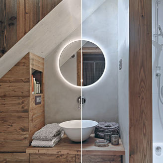 Mynd af HIB Sphere spegill með ljósi 60cm 