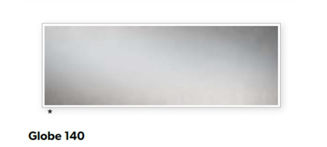 Mynd af HIB Globe spegill með LED ljósi og móðuvörn 140x60cm