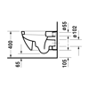 Mynd af Duravit Happy D.2 vegghengt salerni 54 cm