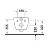 Mynd af Duravit Happy D.2 vegghengt salerni 54 cm