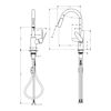 Mynd af Hansgrohe Focus M41 Eldhústæki útdraganlegt Burstað stál