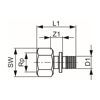 Mynd af TECE Múffutengi 20mm x 3/4"