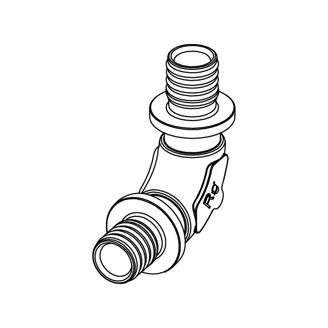Mynd af TECE Straumbeygja 25mm