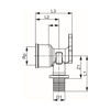 Mynd af TECE Vegghné 20mm x 1/2"