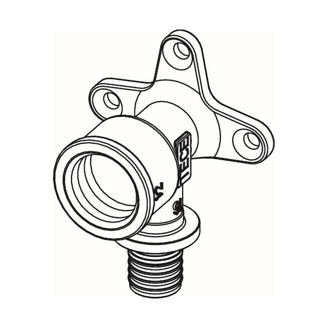 Mynd af TECE Vegghné 20mm x 3/4"