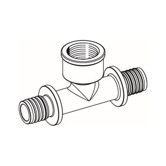 Mynd af TECE Múffuté 16mm x 1/2" x 16mm