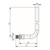 Mynd af TECE Ofnahné 16 mm x 1100 mm
