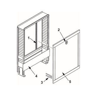 Mynd af TECE Innbyggður Gólfhitaskápur 750 x 690 mm