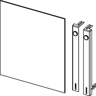Mynd af TECE Glerhurð á Gólfhitaskáp 489 x 566 mm