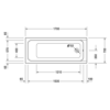 Mynd af Duravit D-Code baðkar 170x70 cm
