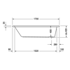 Mynd af Duravit D-Code baðkar 170x75 cm 