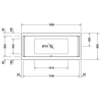 Mynd af Duravit Starck baðkar 180x80 cm