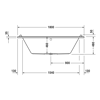 Mynd af Duravit Starck baðkar 180x80 cm