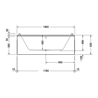 Mynd af Duravit Starck baðkar 180x80 cm