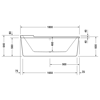 Mynd af Duravit Starck baðkar 180x80 cm oval