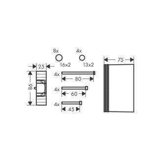 Mynd af Hansgrohe framlenging á iBox Basic set