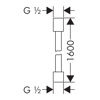 Mynd af AXOR Starck sturtubarki 160cm Burstað Brass