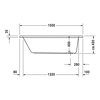 Mynd af Duravit D-code baðkar 150x75cm 