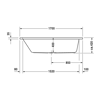 Mynd af Duravit D-Code baðkar 170x70cm