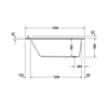 Mynd af Duravit Starck baðkar 150x70 cm