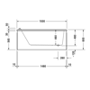 Mynd af Duravit Starck baðkar 150x70 cm