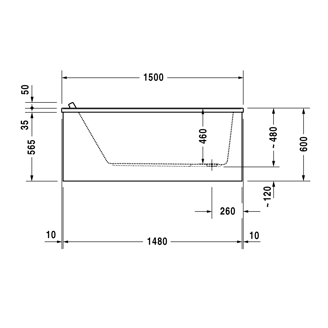 Mynd af Duravit Starck baðkar 150x70 cm