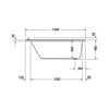 Mynd af Duravit Starck baðkar 150x75 cm
