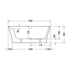 Mynd af Duravit Cape Cod baðkar frístandandi 1650x780mm
