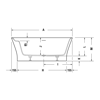 Mynd af Duravit Cape Cod baðkar frístandandi 1650x780mm