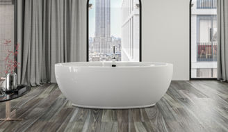 Mynd af Knief Oval baðkar 1800x950x625mm Hvítur