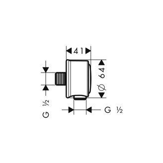 Mynd af AXOR Montreux vegghné 1/2" Króm