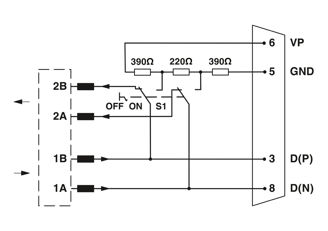 Mynd af Profibus vinkiltengi 