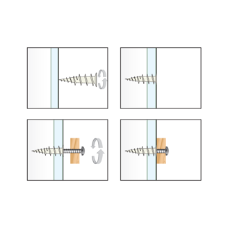 Mynd af Gipsskrúfa 4,5 x 40mm plast 