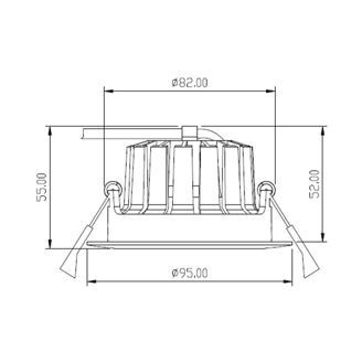 Mynd af Loftljós IF DL04 2700K 650lm H