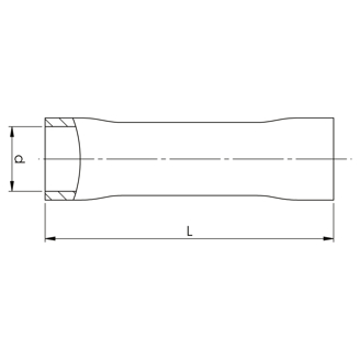 Mynd af Tengihólkur Gulur 4-6mm² (5stk)