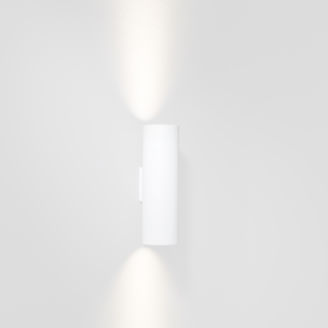 Mynd af Lotis Tube veggljós, Hvítt/Gyllt.