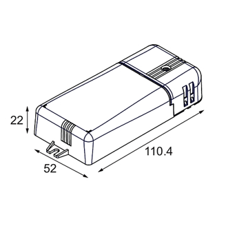 Mynd af LED Spennir 350mA, 18W
