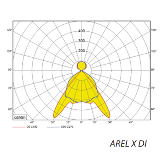 Mynd af Loftljós ÁF AREL X 930 3600lm DALI upp/niður
