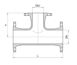 Mynd af T-Tengi Hawle Flangs DN250 PN10