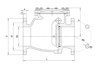 Mynd af Einstreymisloki Hawle DN300 PN10