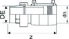 Mynd af Rafsuðu Nippiltengi EF DN110 SDR11