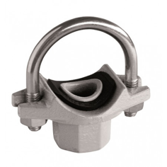 Mynd af Klemmuté U-járn 1 1/2" x 1/2" Galvaniserað
