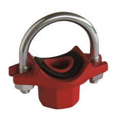 Mynd af Klemmuté U-járn 1 1/2" x 1/2" Rautt