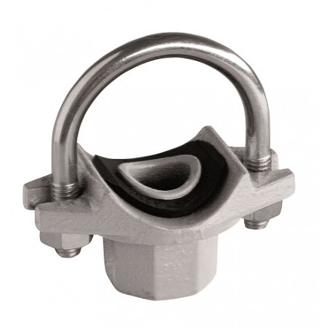 Mynd af Klemmuté U-járn 2" x 1/2" Galvaniserað