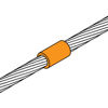 Mynd af Apliweld mót beint f/ 95-95mm²