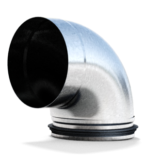 Mynd af Stuttbeygja HIBKM-160 90° Hallströms